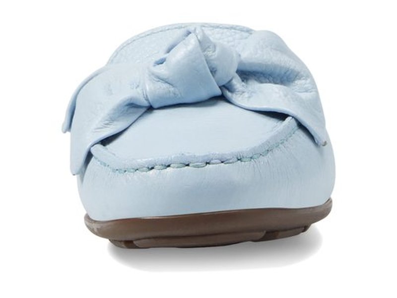 Marc Joseph New York Diane Street - Shoes for Women - Leather Upper - Slip-on Style - Synthetic Outsole Baby Blue Tumbled 7 M
