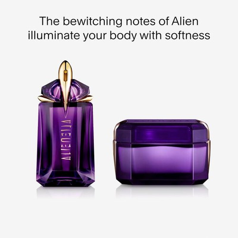 Mugler Alien Body Cream - Floral & Woody Scented Lotion - Infused with Jasmine, Wood, Amber - 6.7 Fl Oz