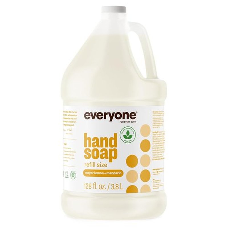 Everyone Liquid Hand Soap Refill - Meyer Lemon & Mandarin | 1 Gallon, Made with Essential Oils