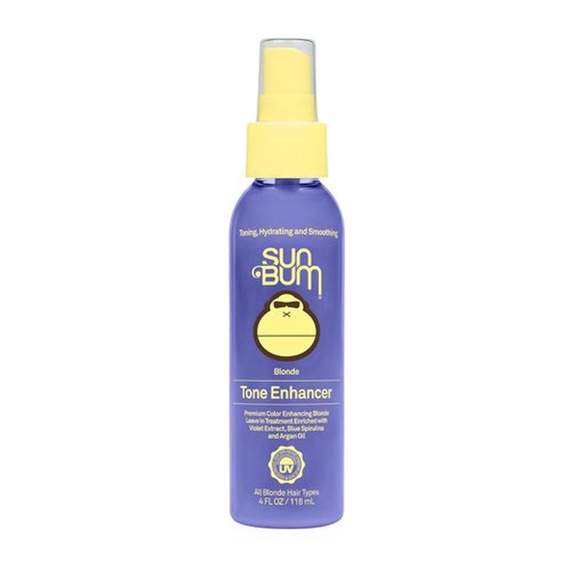 Sun Bum Blonde Tone Enhancer - Neutralizes Brass & Boosts Shine for Blonde Hair - 4 oz, Paraben-Free & Cruelty-Free