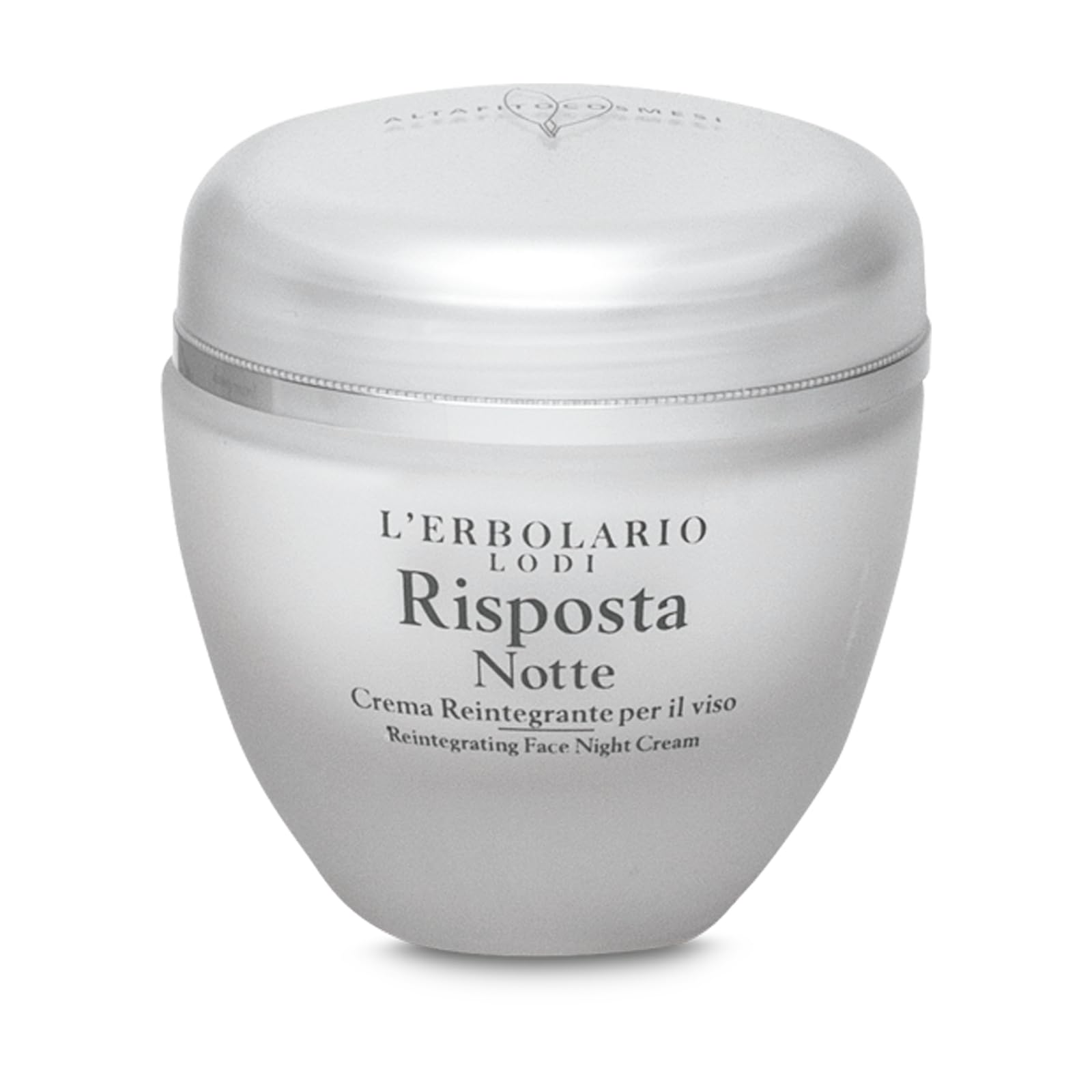 L'Erbolario Risposta Night Reintegrating Face Cream, 1.6 oz, Face Moisturizer, with Shea Butter, Moisturizing and Nourishing, Cruelty-Free