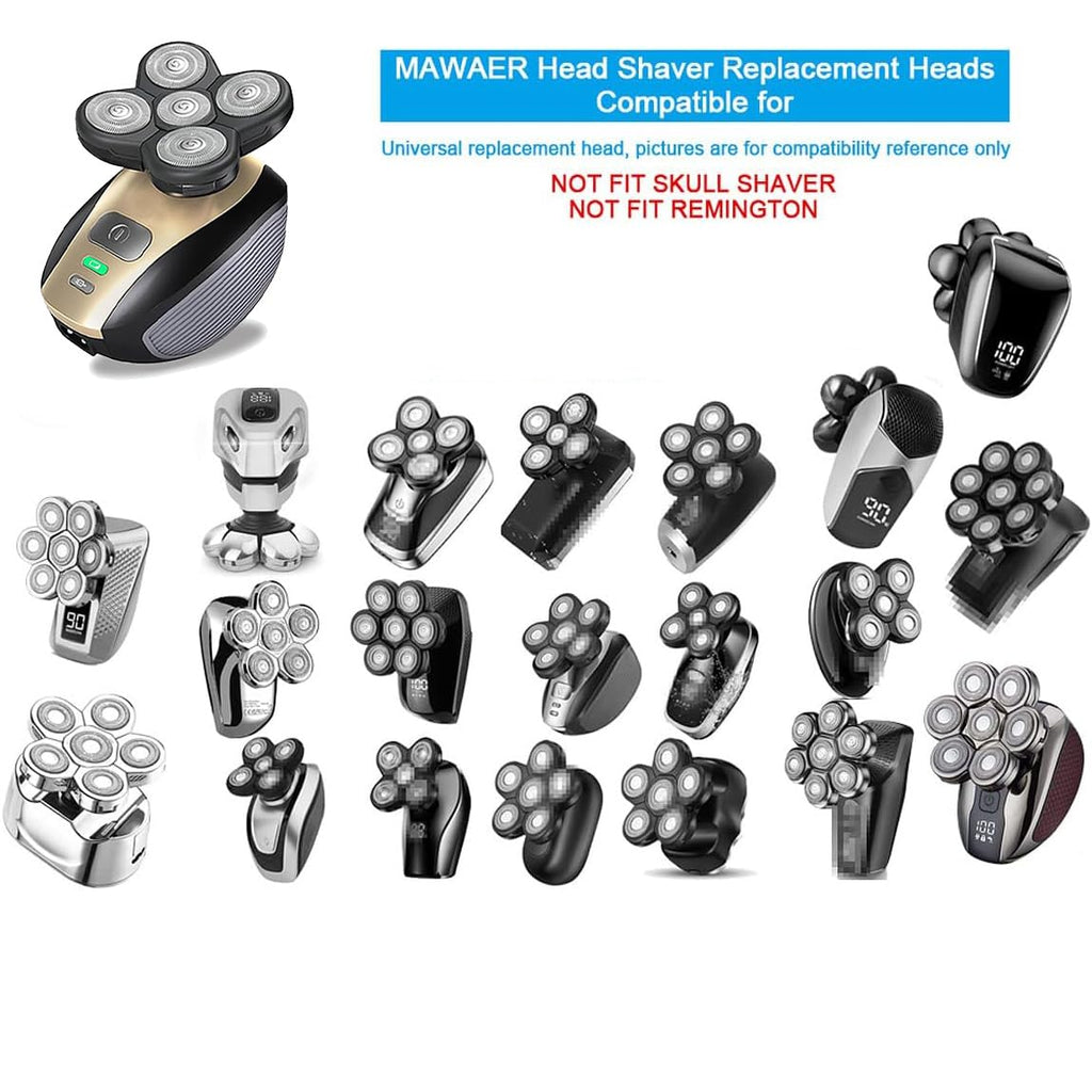 FreedomGold Shaver Replacement Heads - 5D Universal Blades Compatible With FreedomGold & Other Brands