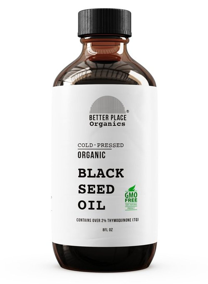 Organic Black Seed Oil | 100% Virgin Cold Pressed Liquid Pure | External Use on Joints, Hair, Skin, Nails | 8 oz