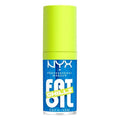 NYX PROFESSIONAL MAKEUP Fat Oil Chillz, Moisturizing, Shiny and Vegan Tinted Lip Gloss - Polar Peppermint (Sheer Blue)