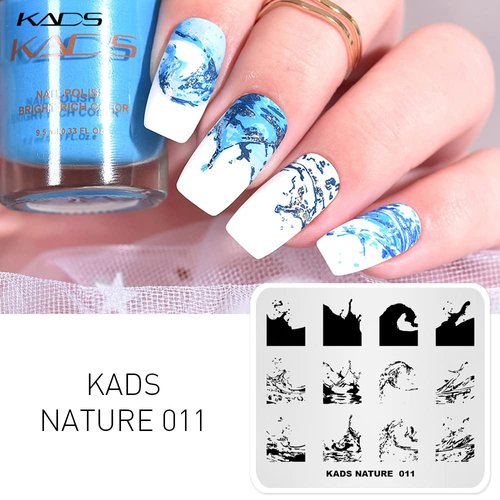KADS Nail Art Stamp Plate - Ocean Sea Mermaid Series Nail Stamping Plate Template Image DIY Decoration Tool