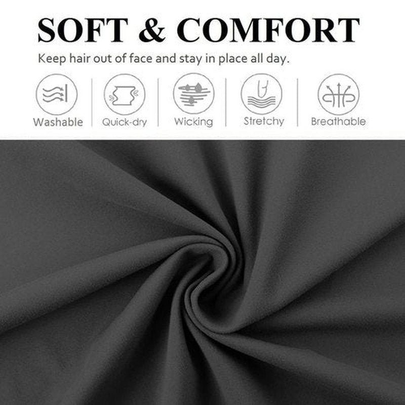 Huachi Wide Non-Slip Headbands - Workout Yoga Hair Accessories for Women