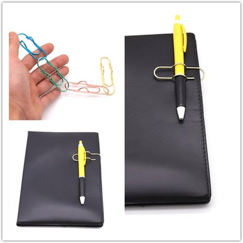 Pen Holder Clips - 12-Pack for Notebooks & Journals | Ideal for Students & Professionals - Assorted Colors