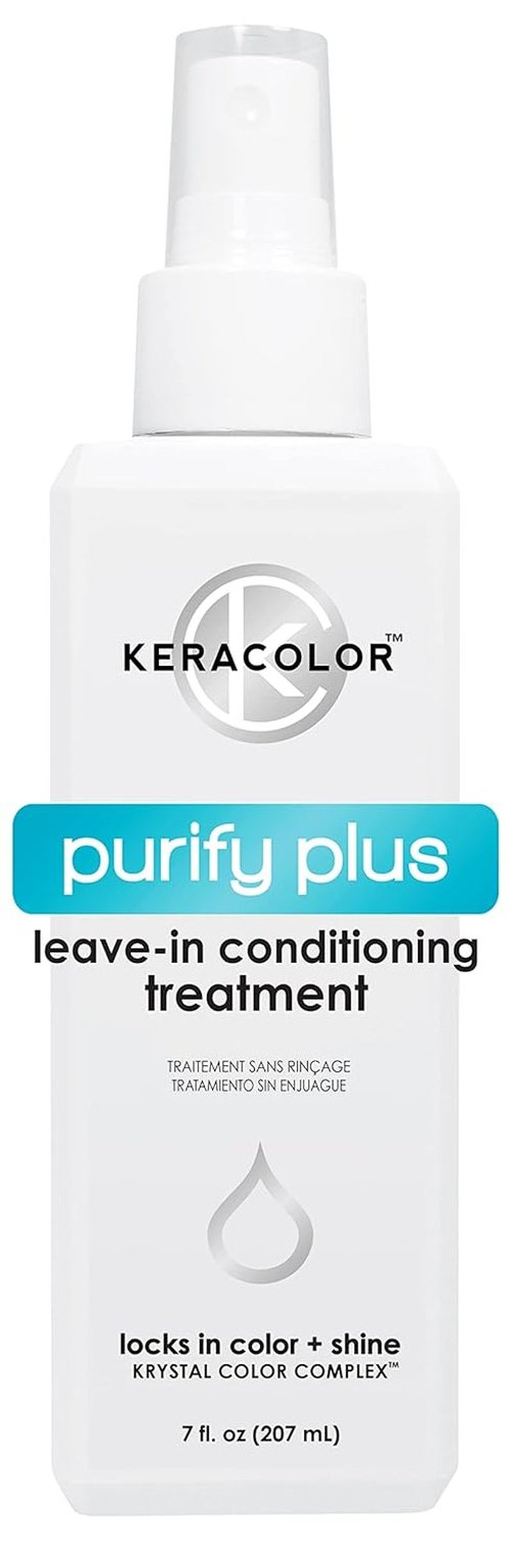 Keracolor Purify Plus Leave-In Conditioning Treatment - Detangles & Neutralizes Hard Minerals | Color-Safe, 7 Fl Oz