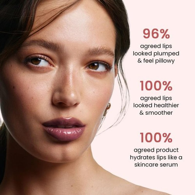 FeiCuiYun Lip Tinted Glowy Balm - Ultra-Hydrating Vegan Lip Serum for Sheer Shine & Softness | Plum