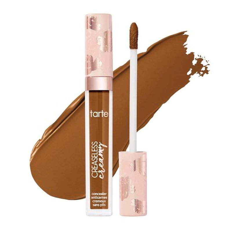 Tarte Creaseless Creamy Full-Coverage Concealer - Waterproof Longwear with Vitamin E, Niacinamide & Caffeine | Hydrating, Blurs Dark Circles & Blemishes, Vegan & Cruelty-Free