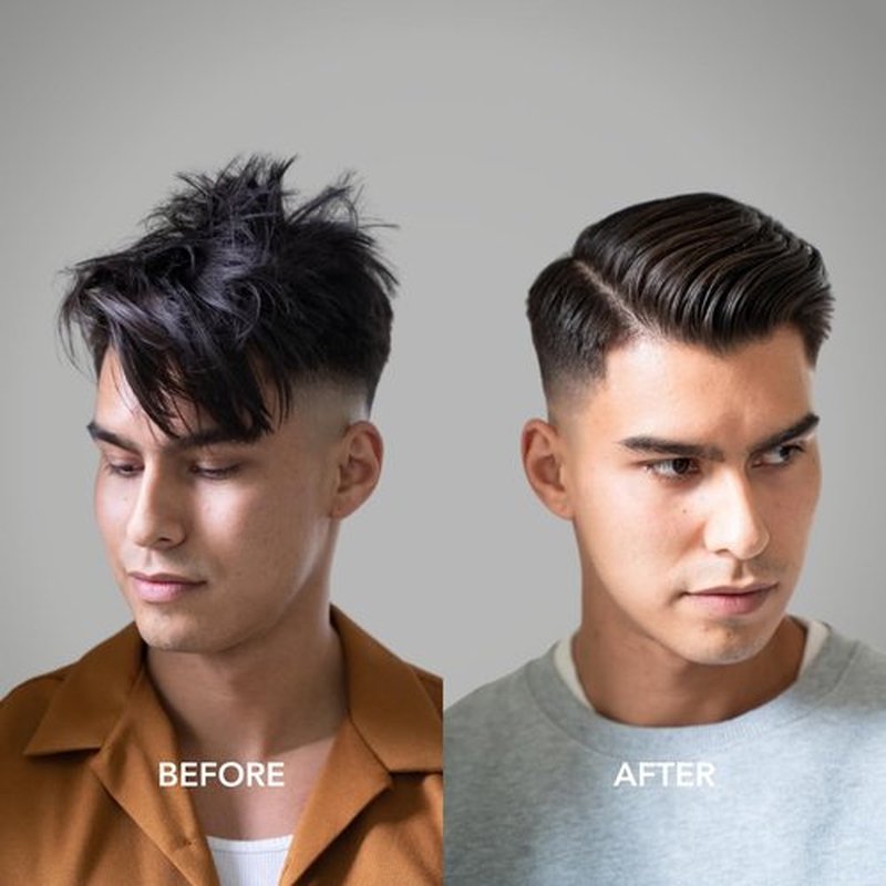 BLUMAAN Hydrating Pomade - Low Shine, High Hold - Water-Based Formula for Quiffs & Slick Back Styles - 2.5 oz