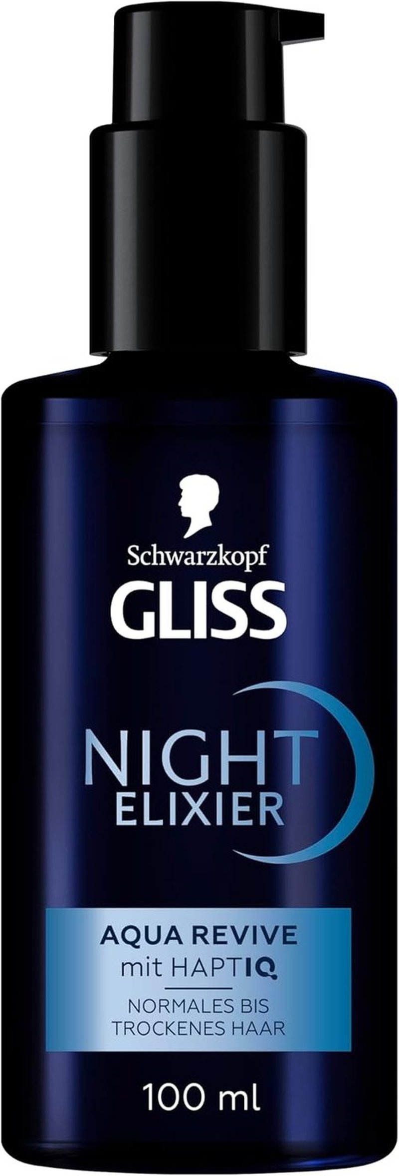 GLISS Schwarzkopf Night Elixir Hair Serum - 100ml Leave-In Hydrating Treatment for Normal to Dry Hair