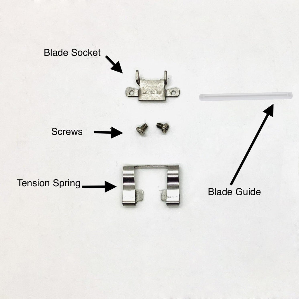 TorSor Dog Clipper Blade Lever Socket Spring Arm Guide Replacement Mount Fixing Parts for Andis Oster Wahl Pet Clippers Trimmer KM-10 A5 Series Blades Grooming Tools Repair