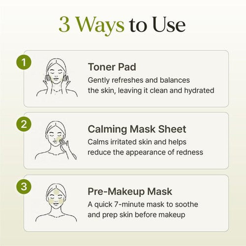 Rbfy. 7 Relief Ampoule Pad (100 pads) – Quick Calming & Soothing Serum-Infused Toner Pads with 7 Herbal Blend, Moisturizing Comfort for Stressed and Sensitive Skin | Family-Friendly, Korean Skincare