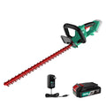 DCA 22 inch Hedge Trimmer Cordless 20V, 2800RPM Electric Bush Trimmer with Dual-Action Blade, 3/4" Cutting Capacity, 5.2 LBS Lightweight Bush Clipper, 180° Rotatable, 2.0Ah Battery & Charger Included