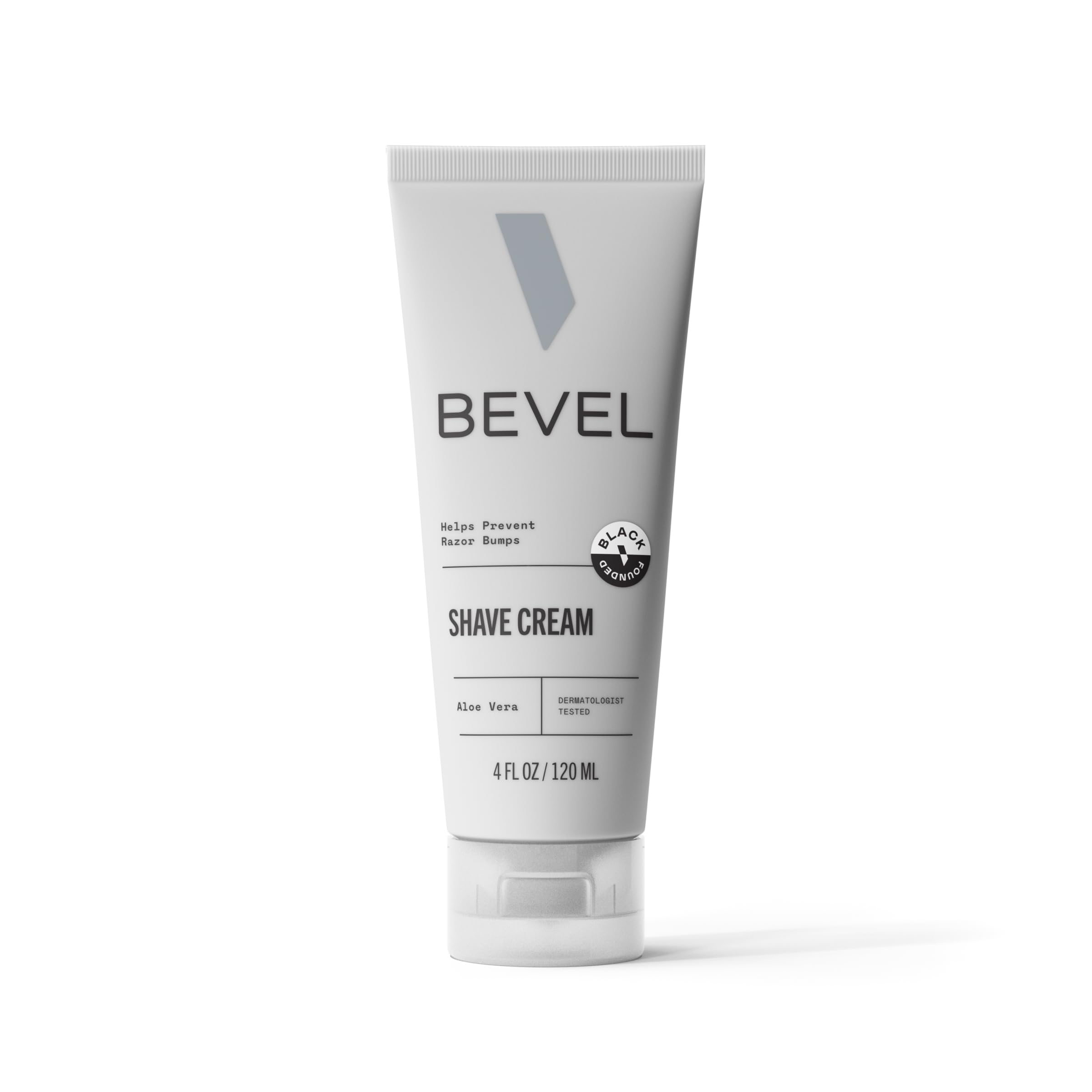 Shaving Brush and Shaving Cream Bundle by Bevel - Includes Vegan Hair Brush and Shaving Cream for Men, Works with Safety Razor, Prevents Razor Bumps