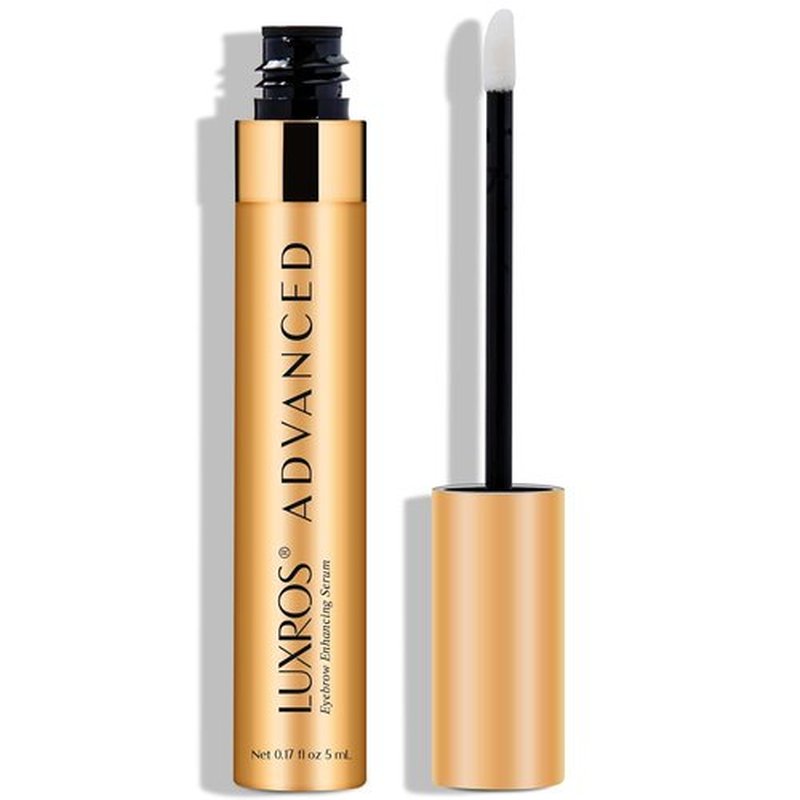 LUXROS Advanced Growth Serum for Full, Thick Eyebrows - USA-Made, Visible Results in 4-8 Weeks (5 ml)