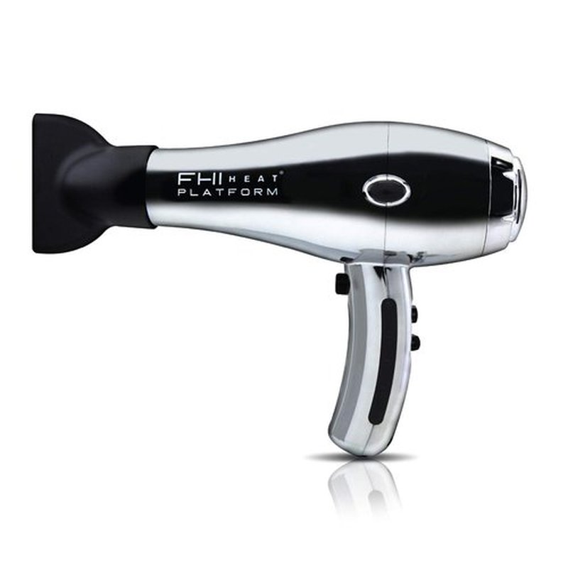 FHI Heat Hair Dryer - Professional Tourmaline Ceramic Technology | 2000 Watts Chrome Finish