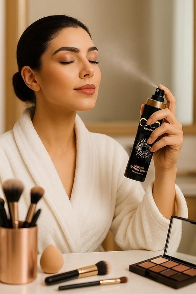 Ruana Makeup Setting Spray - Matte Finish & 16-Hour Hold | Oil & Sweat Control Mist, 3.38 fl oz