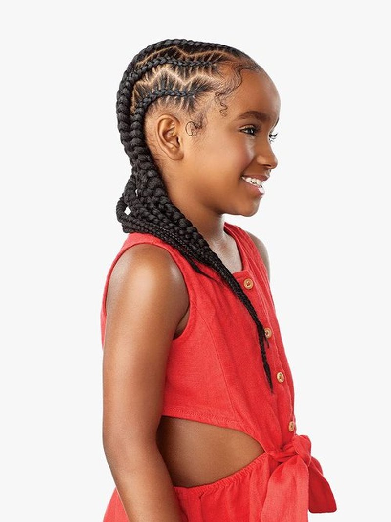 Sensationnel Braiding Sensationnel African Collection 3X X-PRESSION KIDS PRE-STRETCHED BRAID 28″ (3-PACK, 1B)