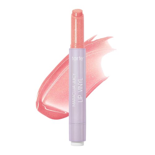 Tarte Maracuja Juicy Lip Vinyl Gloss - Hydrating, Volumizing Balm with Hyaluronic Acid & Vitamin E for Fuller Lips | Vegan & Cruelty-Free