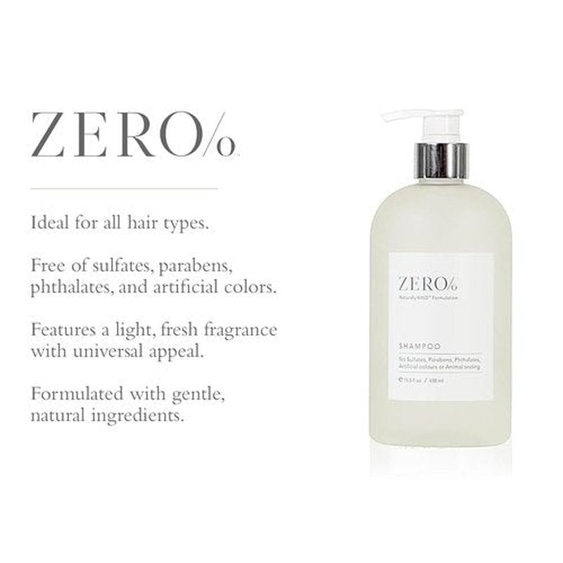 Gilchrist & Soames Zero% Unisex Shampoo - Natural, Sulfate-Free Formula for All Hair Types | 15.5 oz