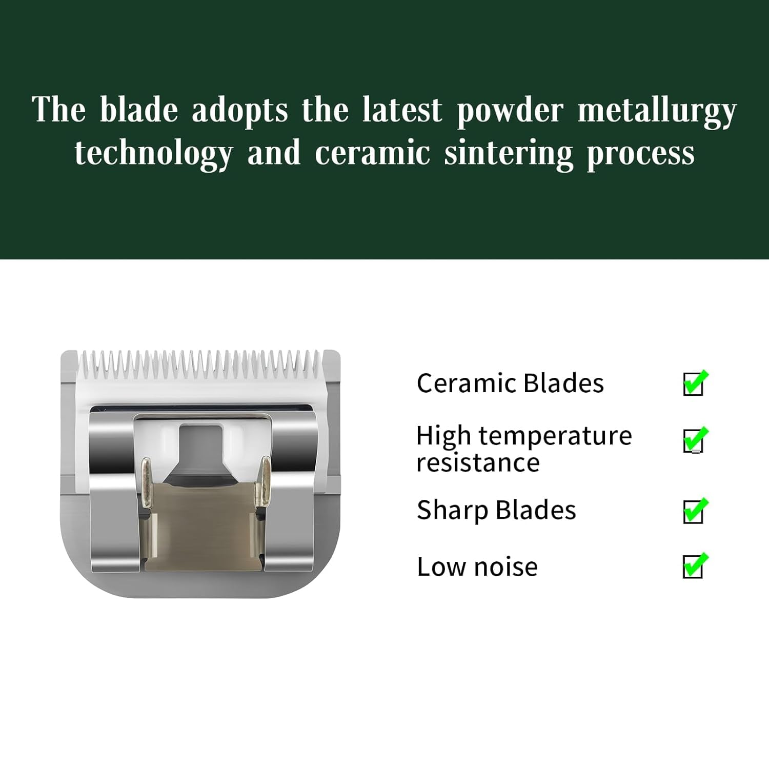 5/8HT Detachable Replacement Stainless Steel Blades,compatible with oster Classic 76/Star-Teq/Power-Teq andi A*dis AGC,BDC,BGC,MBG Series Clippers,5/8 inch (16mm)