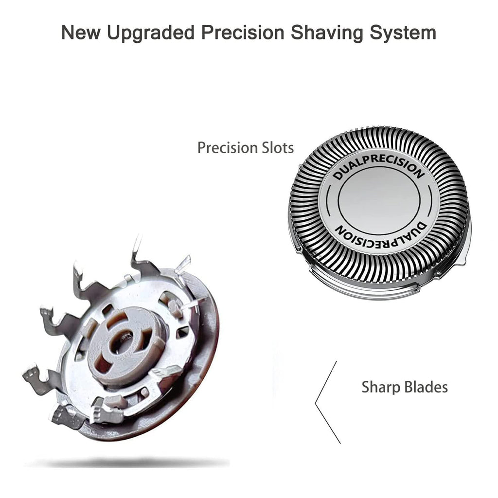 SH30 Replacement Heads for Philips Norelco 3000 Replacement Blades for phillips norelco 3000 Replacement Electric Shaving Head Blades Series 3000,2000,1000,3500 New Upgrade SH30/52 Heads 6Pack Brush*2