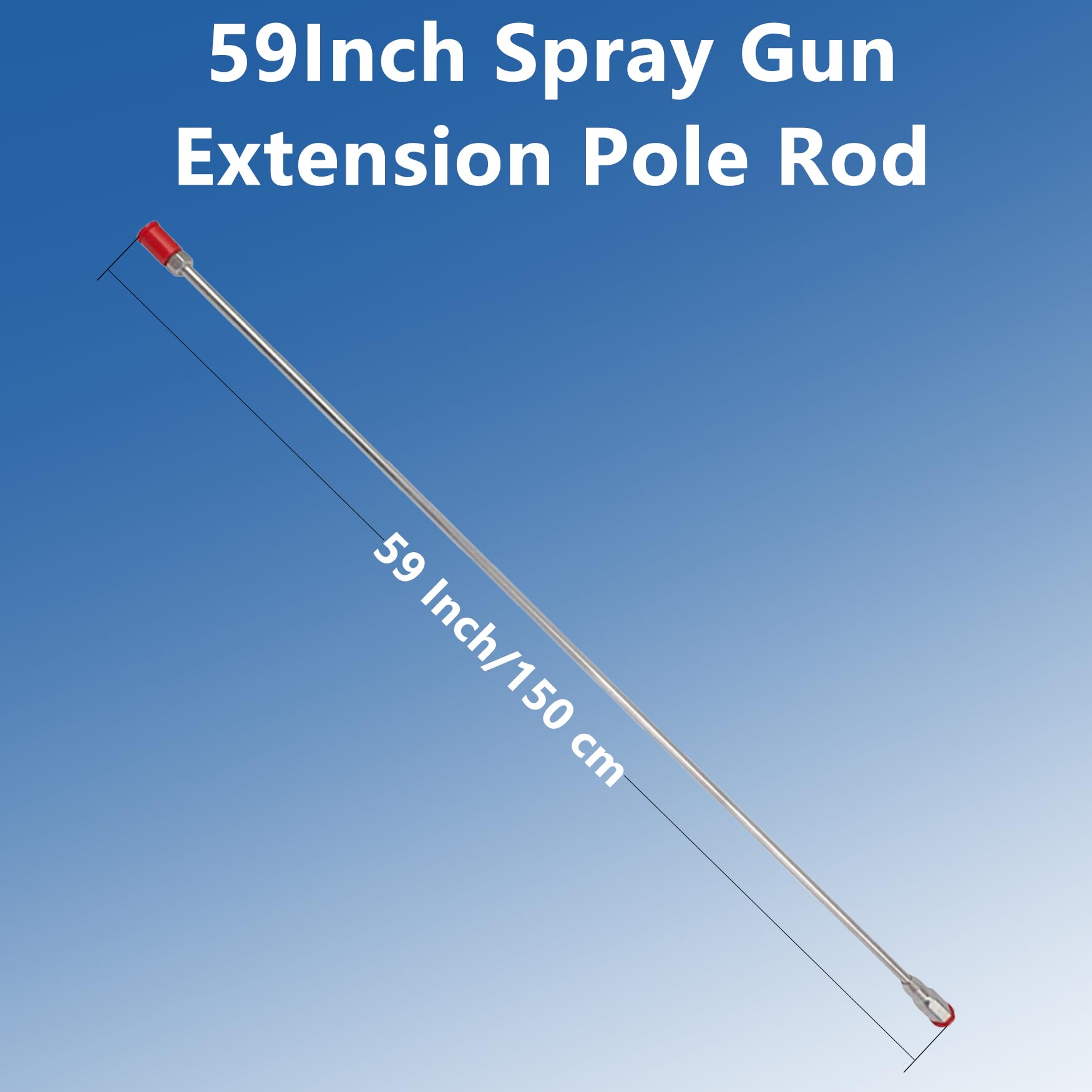WFLNHB 150cm/59inch Airless Paint Sprayer Spray Gun Tip Extension Pole Rod
