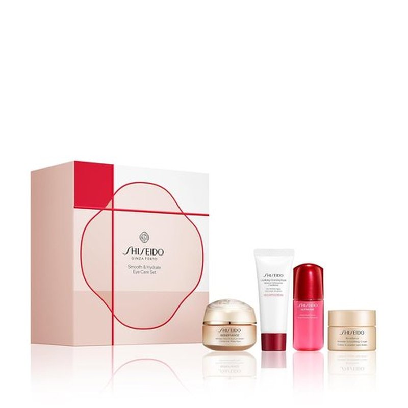 Shiseido Eye Care Set - Smooth & Hydrate with Cleansing Foam, Serum, Creams | $145 Value