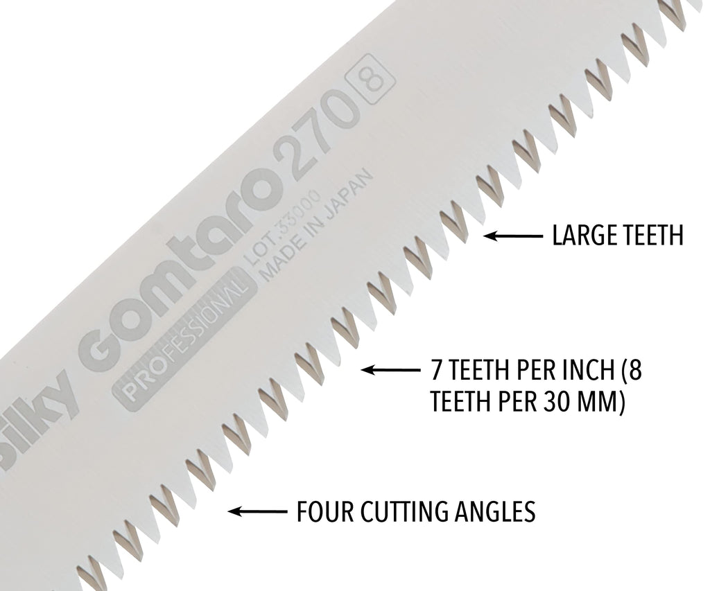 Silky GOMTARO Professional Hand Saw 270mm Large Teeth (102-27)