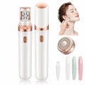 Facial Hair Removal for Women, 2-in-1 Epilator for Women Face, 3X Tweezer Head Painless Hair Remover for Face Woman with LED & USB(Snow White)