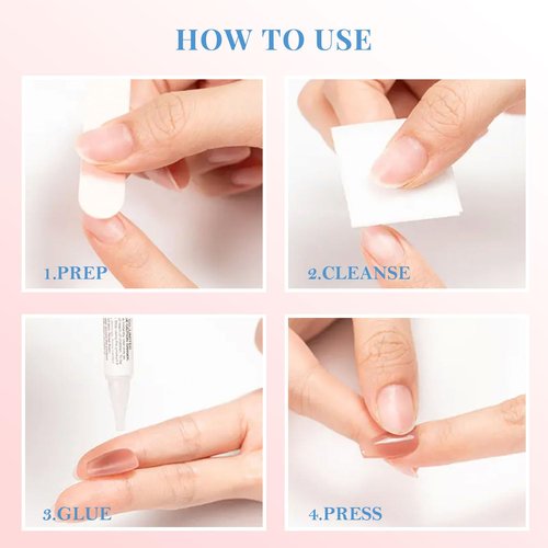 GLAMMAGIC Cat Eye Press On Nails Short Square, Natural Fake Nails Fine Diamond Shine, Glossy Ombre, Cat Eye Press on Nails for Women with Salon Quality, Press on Nails Kit