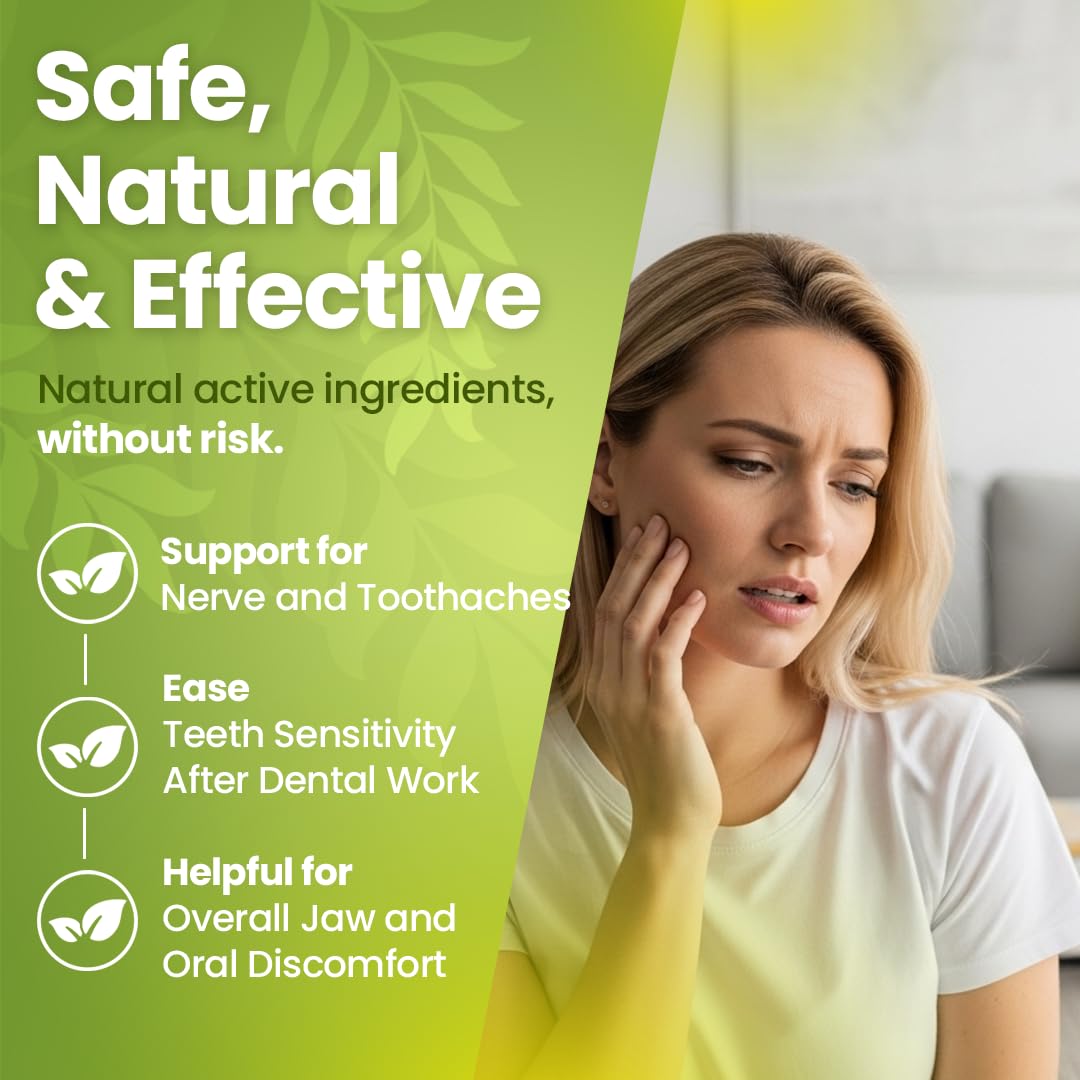 Bestmade Natural Products Toothache & Nerve Support in Jaw BIO23 - Relief for Tooth Sensitivity and Oral Discomfort, 350 Pellets