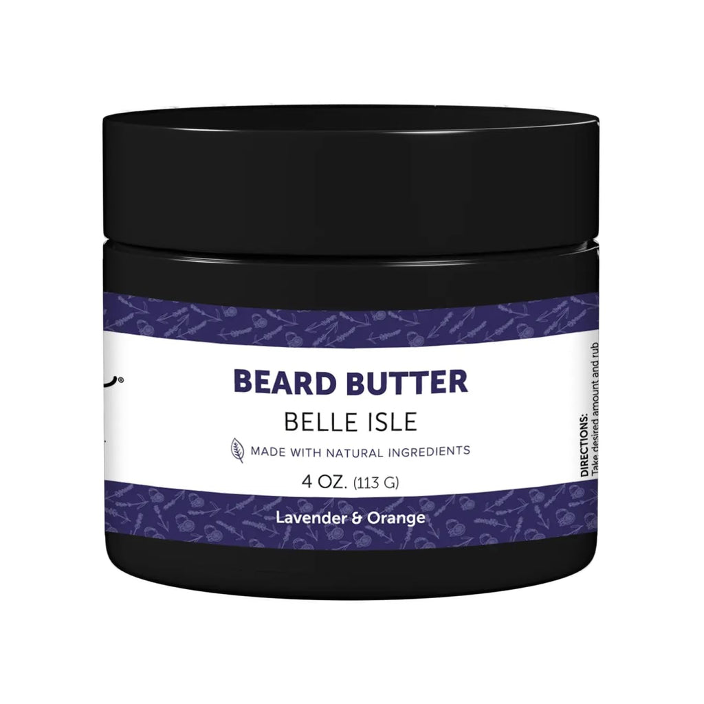 Detroit Grooming Co. Beard Butter for Men - Premium Leave-In Conditioner & Softener with Safflower Oil & Shea Butter - Hydrating Beard Moisturizer for Growth & Thickness - Belle Isle, 4oz