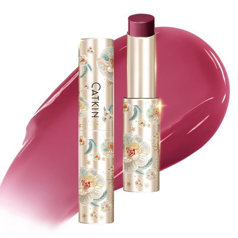 CATKIN Glossy Lip Balm - Ultra Hydrating Tinted Jelly for Plump, Soothing Lips | 0.12 oz C03 Violet