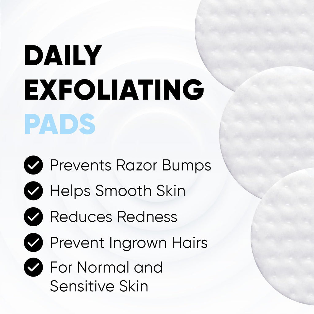 ESTETIST Ingrown Hair Pads, Razor Bump Stopper & Exfoliating Treatment Wipes with AHA BHA, For Bikini, Legs, Underarms, Face - Targets Strawberry Legs, Scars, Irritation, 60 Count