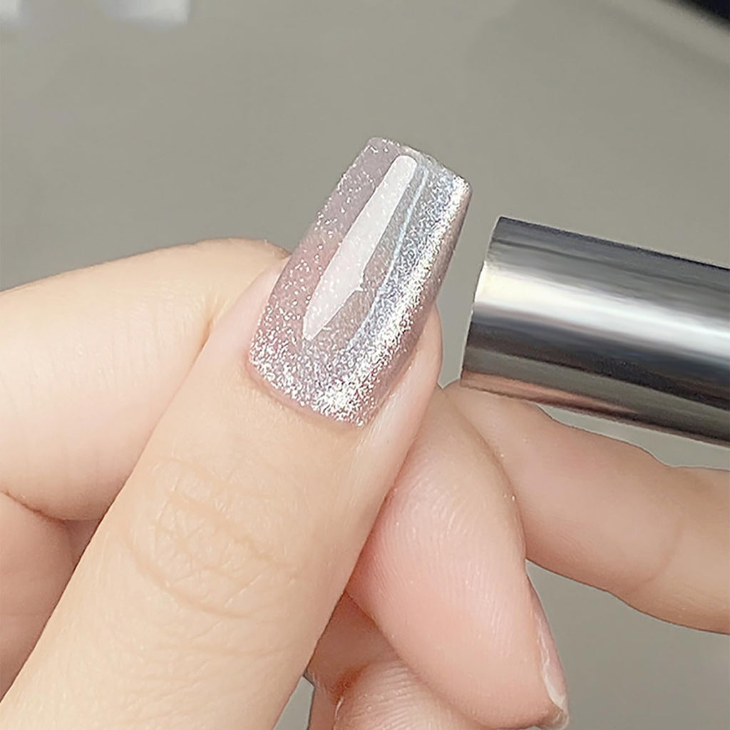 YECIRALA 10Pcs Cat Eye Magnet for Nails 3D Cat Eye Nail Art Magnet Strong Pen Double Head Cat Eye Magnet Stick Cat Eye Gel Nail Polish Magnet Manicure Tool For Nails Double-Head Nail Magnetic Stick