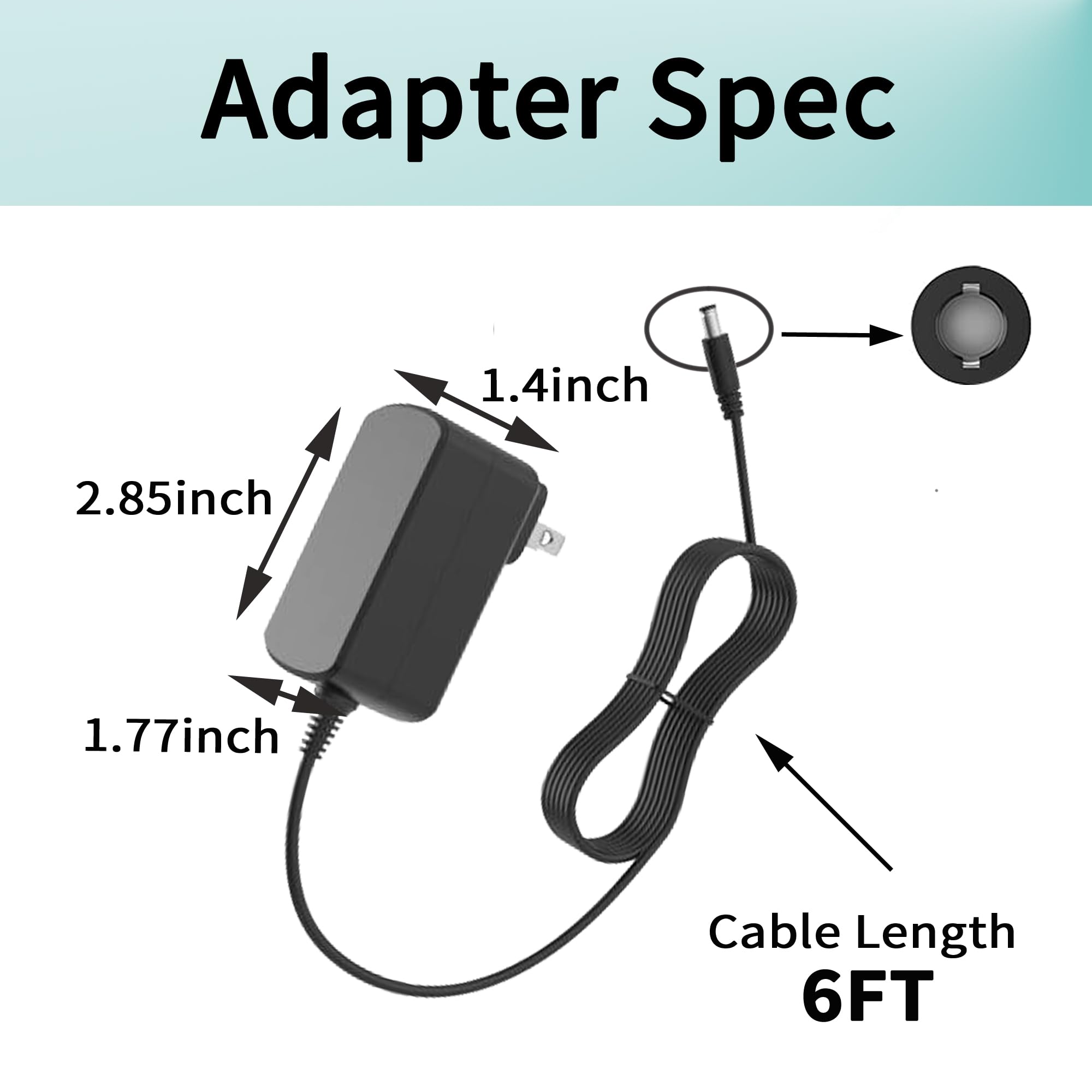 Charger for Wowgo Coolwill Cordless Vacuum Cleaner S108,for Aposen H10 H10S H11 H11S H120 H150 H21 H21S H250 H251 22.2V Li-ion Battery Replacement Power Adapter GQ18-270050-AU
