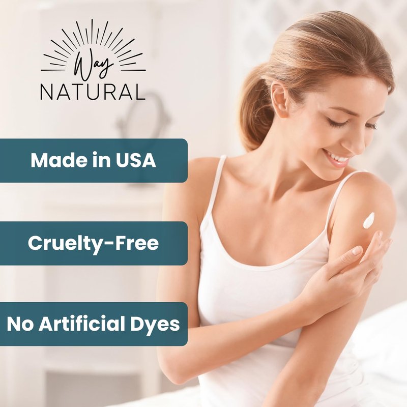 Way Natural Nourishing Goat Milk Lotion, Variety - Body & Hand Lotion Set - Dry Skin Relief, USA Made - Goat Milk Hand Cream for Women & Men - Lavender, Cherry Almond, Vanilla Bean - 3 (2oz) Tubes