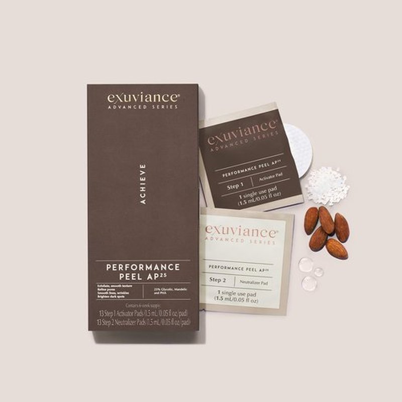 EXUVIANCE Performance Peel AP25 At-Home Chemical Peel with Glycolic, Mandelic and Polyhydroxy Acids, 13 ct.