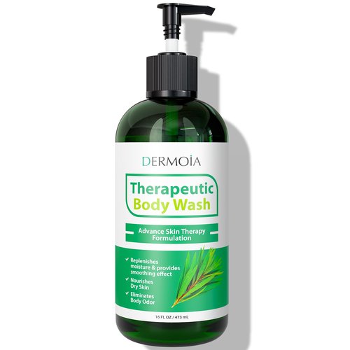 DERMOIA Tea Tree Oil Body Wash - Tea Tree Soap with Tea Tree Body Wash - Antifungal Body Wash for Athletes Foot & Jock Itch with Tea Tree Oil Soap - Hypoallergenic Body Wash 16oz