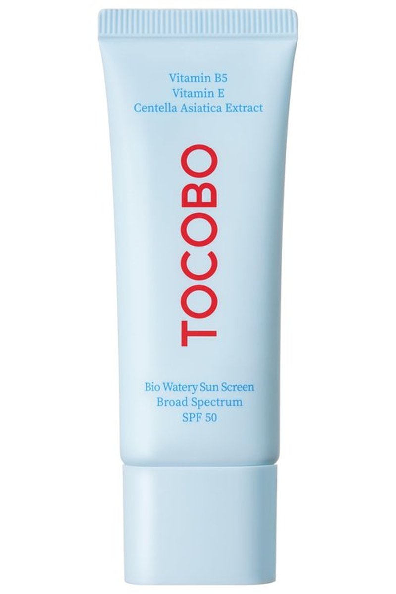 Bio Watery Sunscreen SPF 50 Broad Spectrum Korean Facial Sun Cream with Hyaluronic Acid - Lightweight Daily Face Sunblock Lotion - Vegan, Hypoallergenic, Oxybenzone-Free 1.35 fl oz