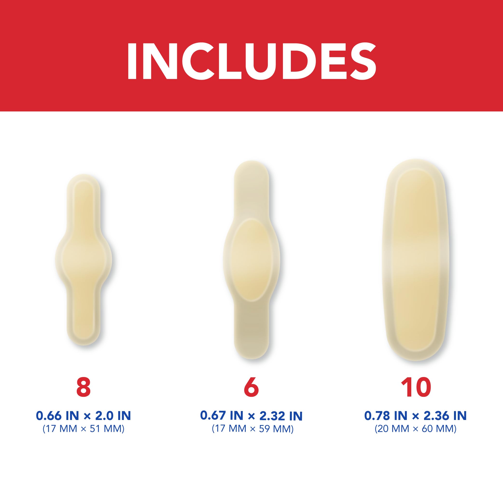 All Health Hydrocolloid Gel Blister Cushion, Variety Pack, 24 ct | Blister Prevention Kit, Cushions & Protects, Foot, Heel and Toe