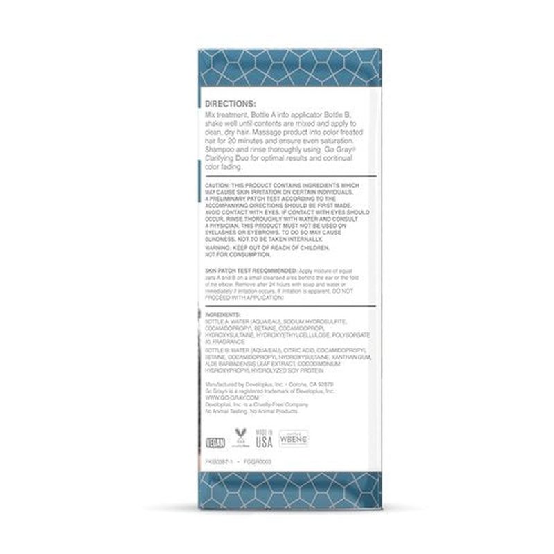 Go Gray Treatment System - Revitalizing Hair Color Remover for Safe Gray & Silver Reveal | 1 Application