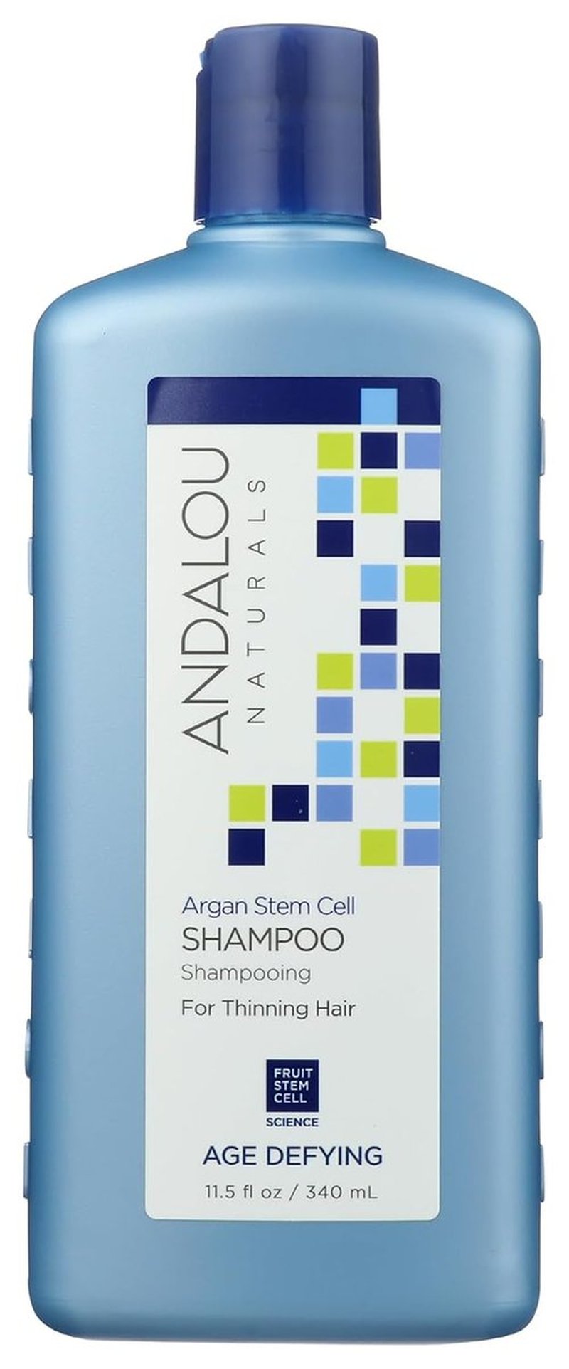 Andalou Naturals Argan Stem Cell Shampoo - Age-Defying Formula for Thinning Hair | 11.5 Ounce