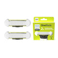 Philips Norelco OneBlade Replacement Blades - Durable Stainless Steel for Trim & Shave | 2 Count QP229/80