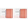 Pink Clay Gentle Cleansing Bar Soap for Face & Body with French Pink Clay Rejuvenates, Suitable for All Skin Types, Vegan, 4 oz (2 Pack)