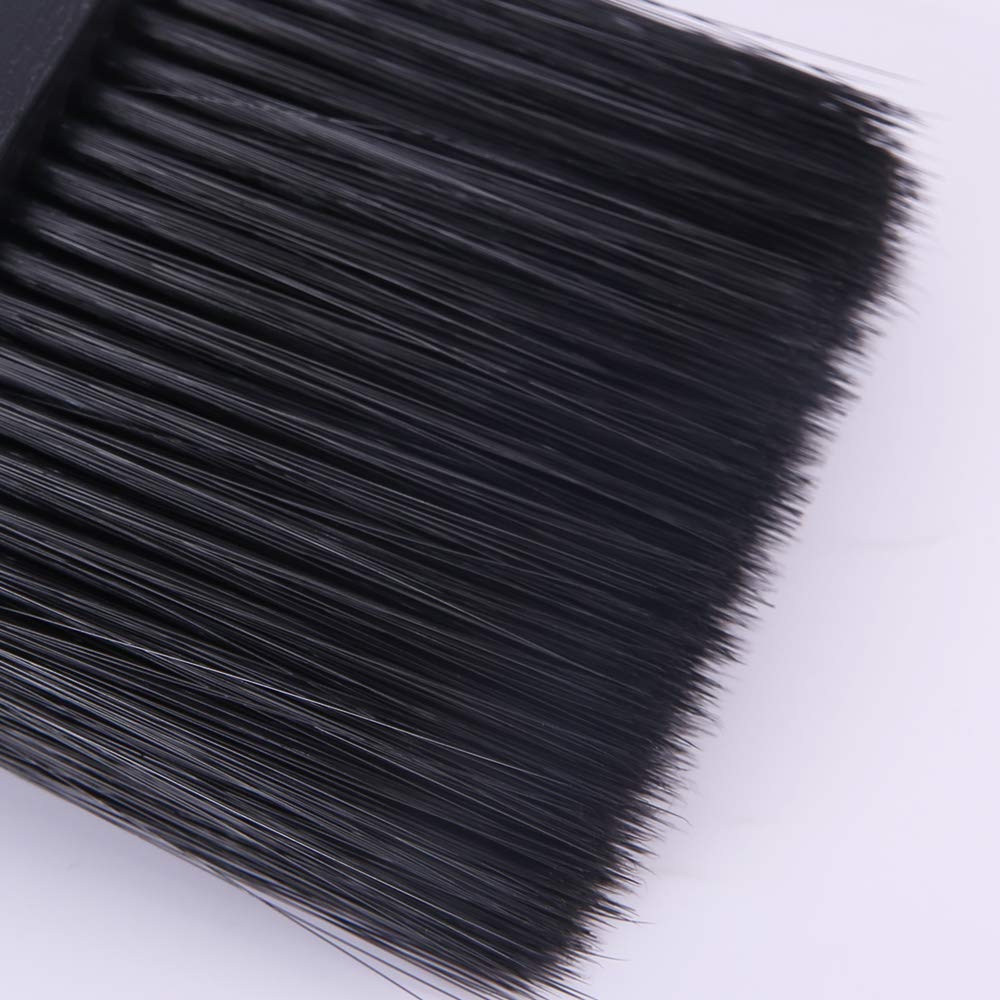 Barber Brush Neck Duster Brush for Hair Cutting, Soft Neck Cleaning Brush, Professional Salon Tool Black