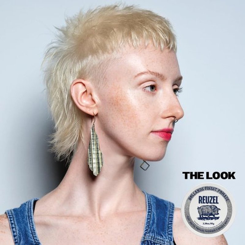 Reuzel Clay Matte Pomade - Medium Hold, Water Soluble, Flake-Free Finish for All Hair Types